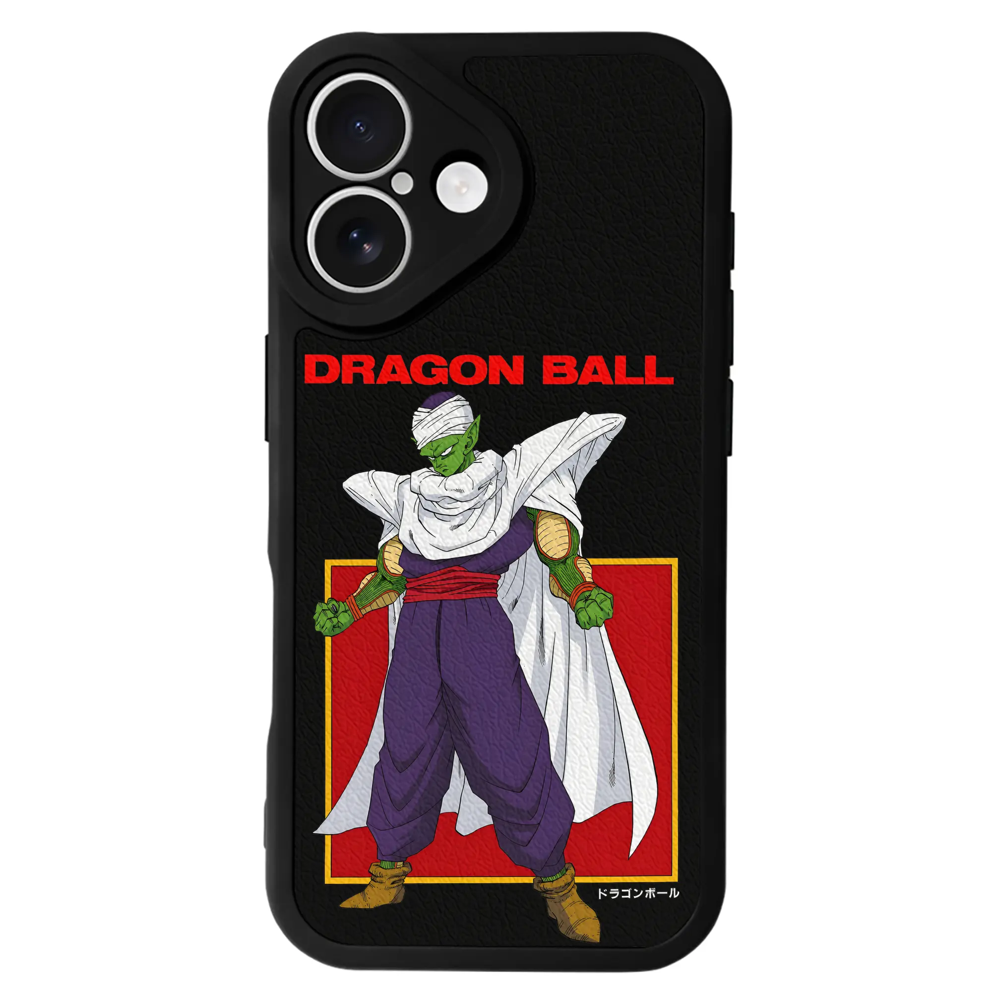 ドラゴンボール グッズ ピッコロ - IPhone 16シリーズ対応 ・ シリコンスマホケース ・ レザー調 ・ 高精度フィット ・ 耐衝撃 ・ ワイヤレス充電対応 ・ 精密カット